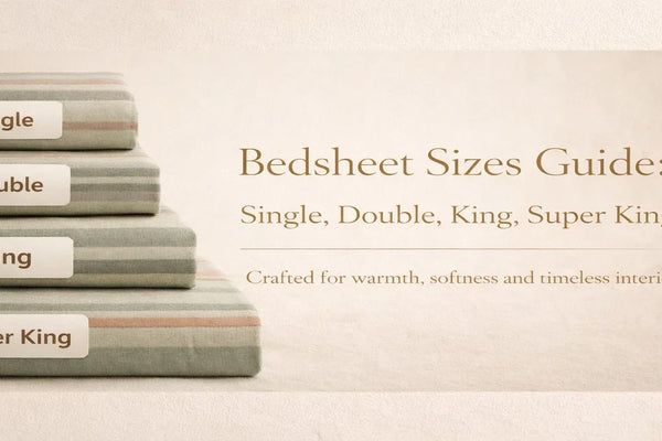 Bedsheet Sizes Guide: Single, Double, King, Super King