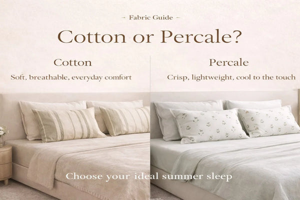 Cotton vs Percale: Which Are the Best Bed Sheets for Summer Sleep?
