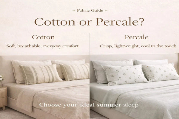 Cotton vs Percale: Which Are the Best Bed Sheets for Summer Sleep?