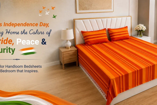 Independence Day Special: Tricolor Handloom Bedsheets to Brighten Your Bedroom