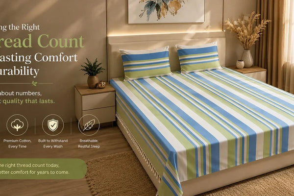 What thread count is good for a durable double bedsheet?