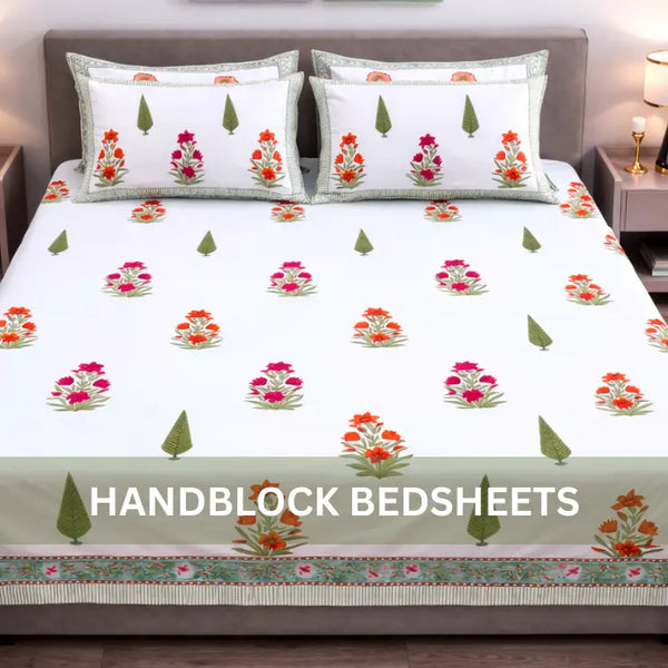 Hand Block Print Bedsheets