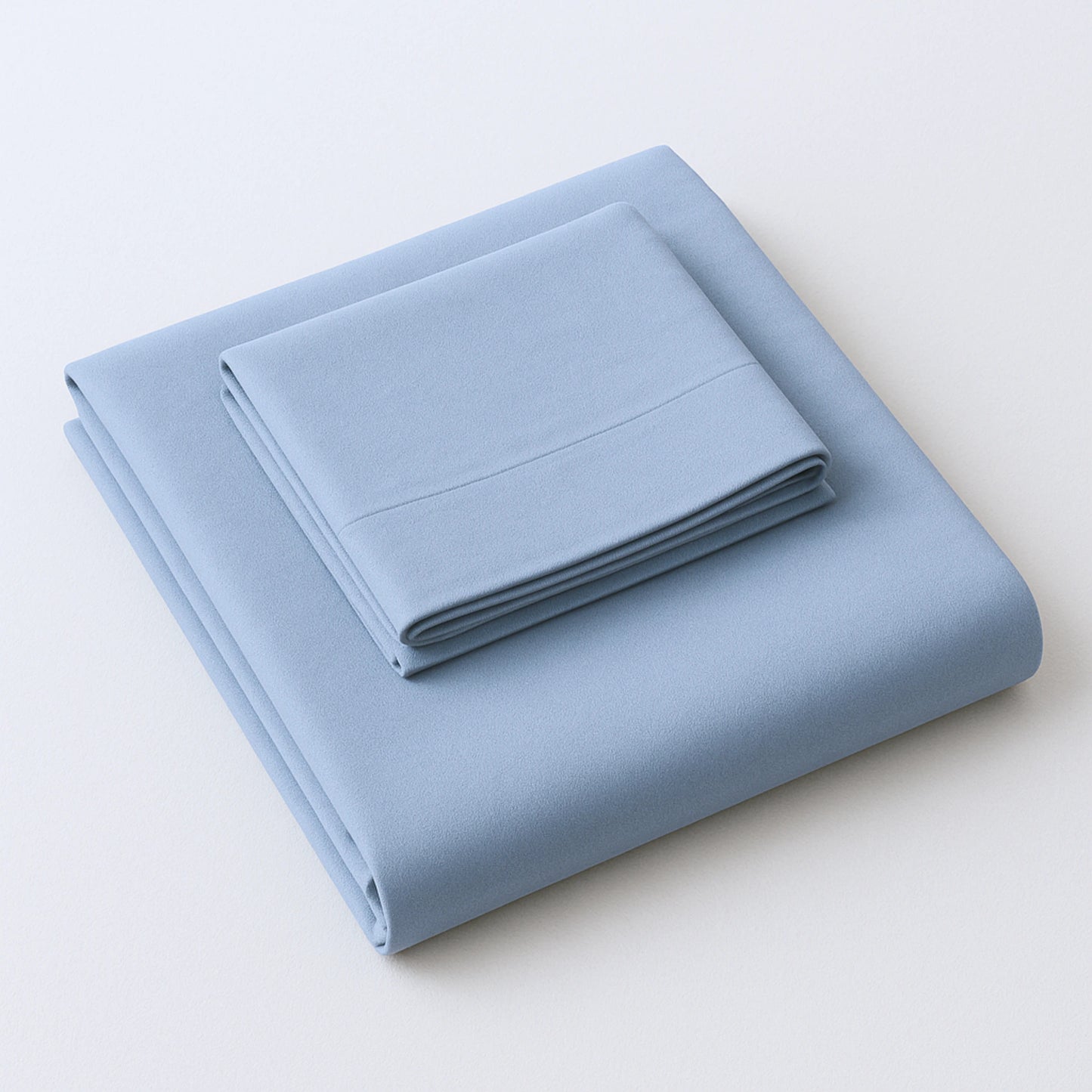 Blue 400TC Percale 100% Cotton Bedsheet Set with Pillow Covers