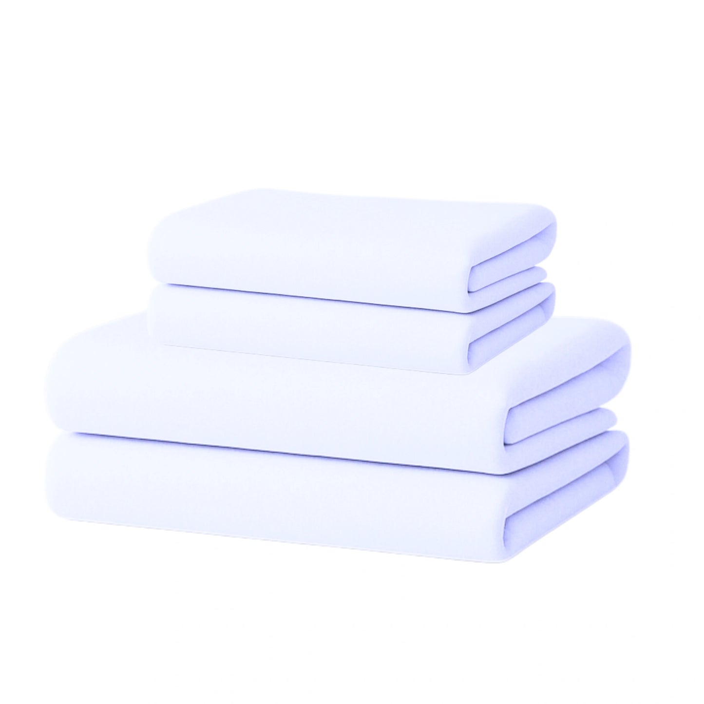 White 400TC Percale 100% Cotton Bedsheet Set with Pillow Covers