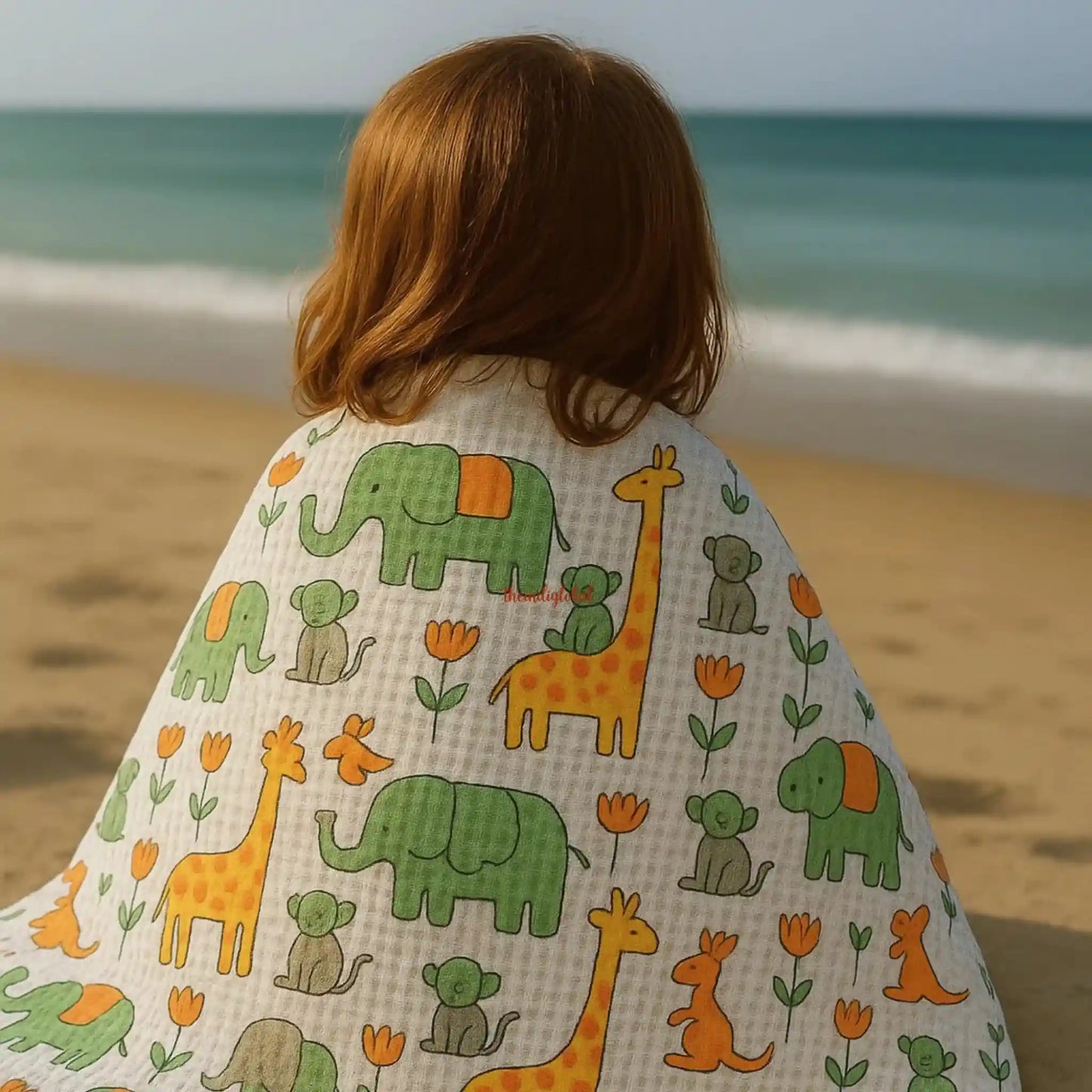 Handblock-Waffle-Cotton-Body-Towel-Little-Safari-3