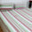 Handloom Cotton Bedsheet with Pillow Covers Pink Green