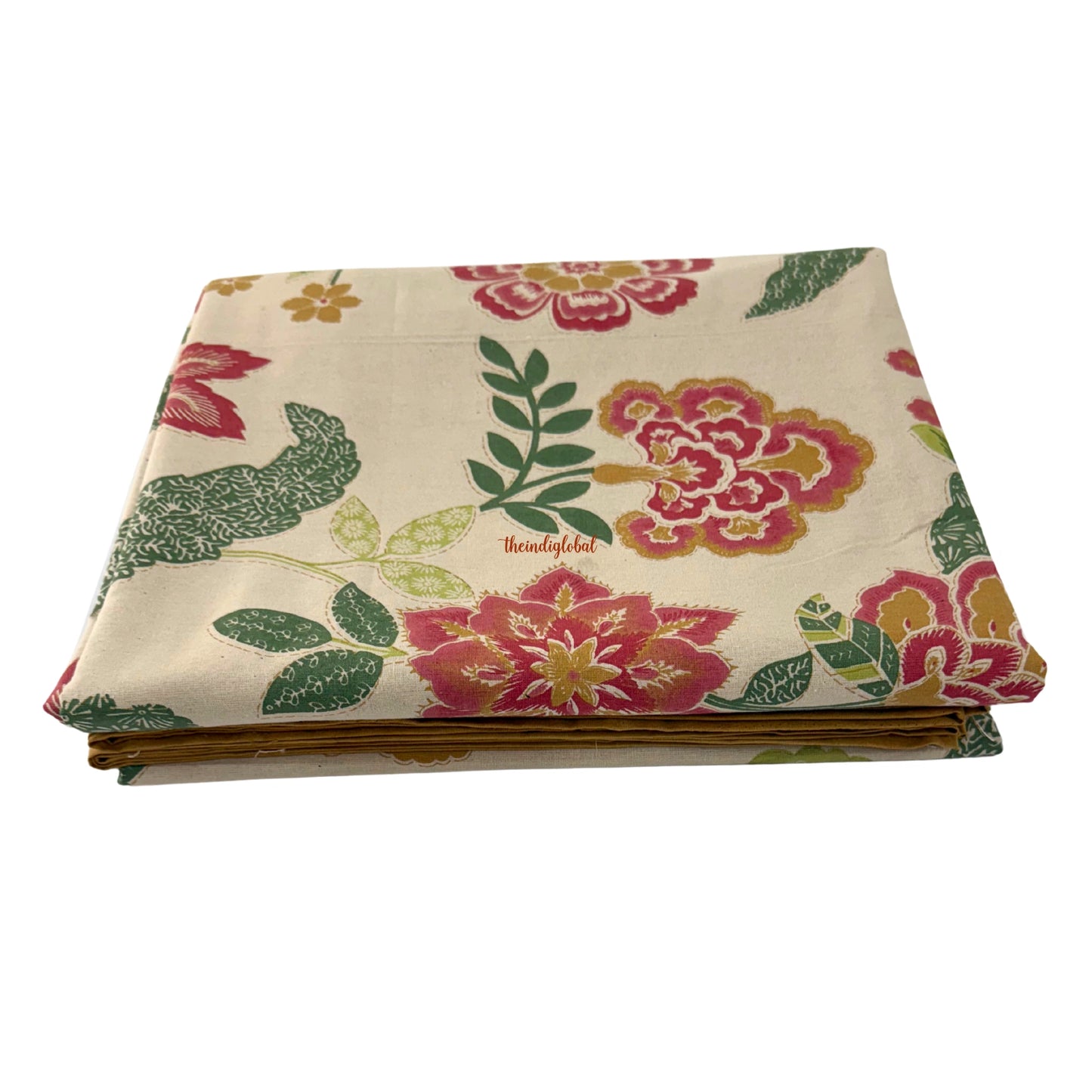 Homi Cotton Bedsheet for Super King Size Bed With Two Reversible Pillow Covers Brown