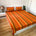 Handloom Cotton Bedsheet with  Pillow Covers Orange