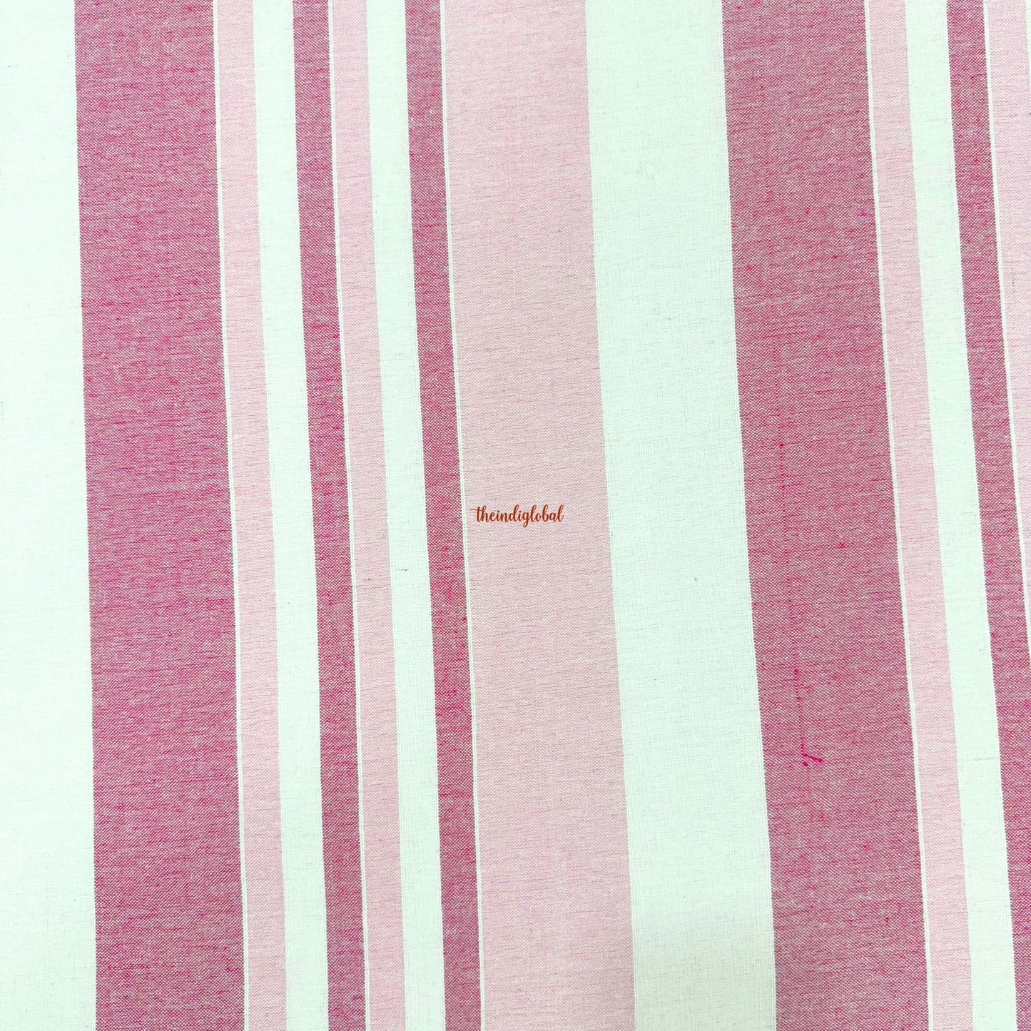 Handloom Cotton Bedsheet with Pillow Covers Pink White
