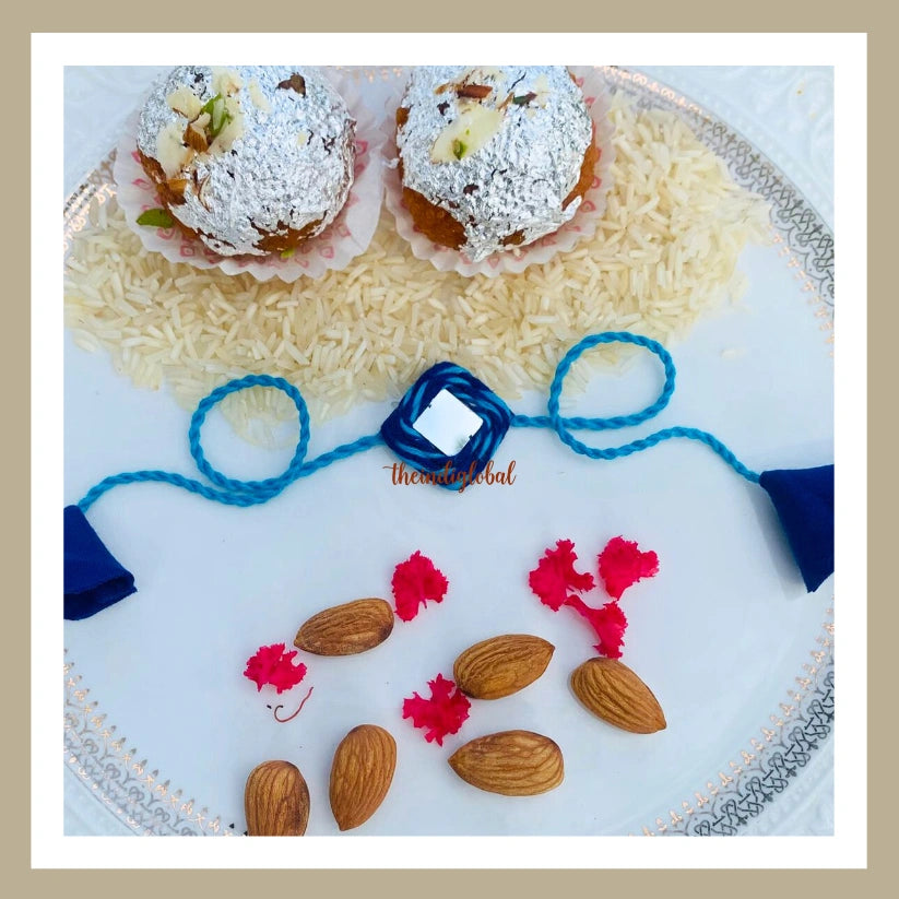 Handmade Mirror Work Rakhi