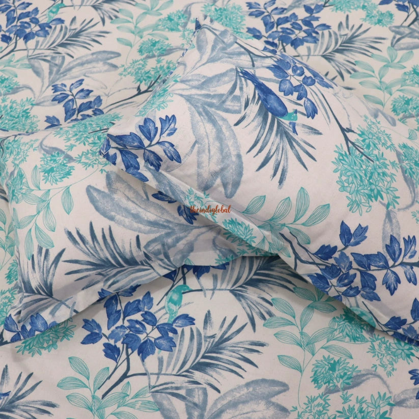 Homi Cotton Bedsheets for King Size with Two Matching Pillow Covers
