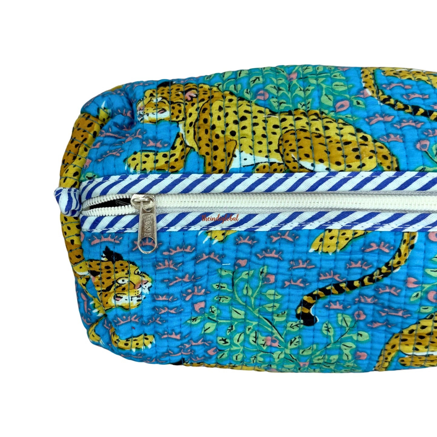 Multi-Purpose Travel Pouch Sky Blue Brown