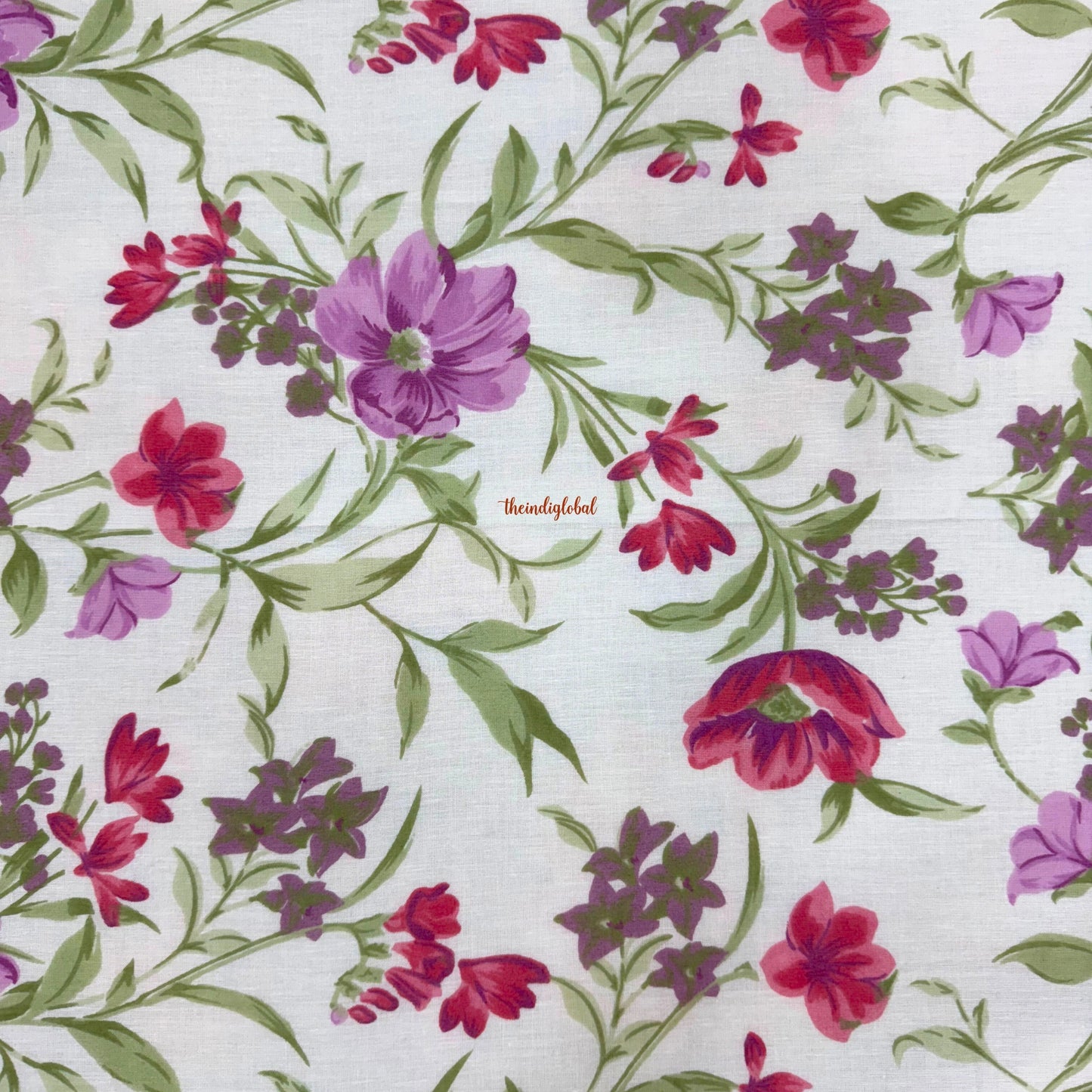 Utsav Reversible King Size Mulmul Dohar 210 TC Lavender Green