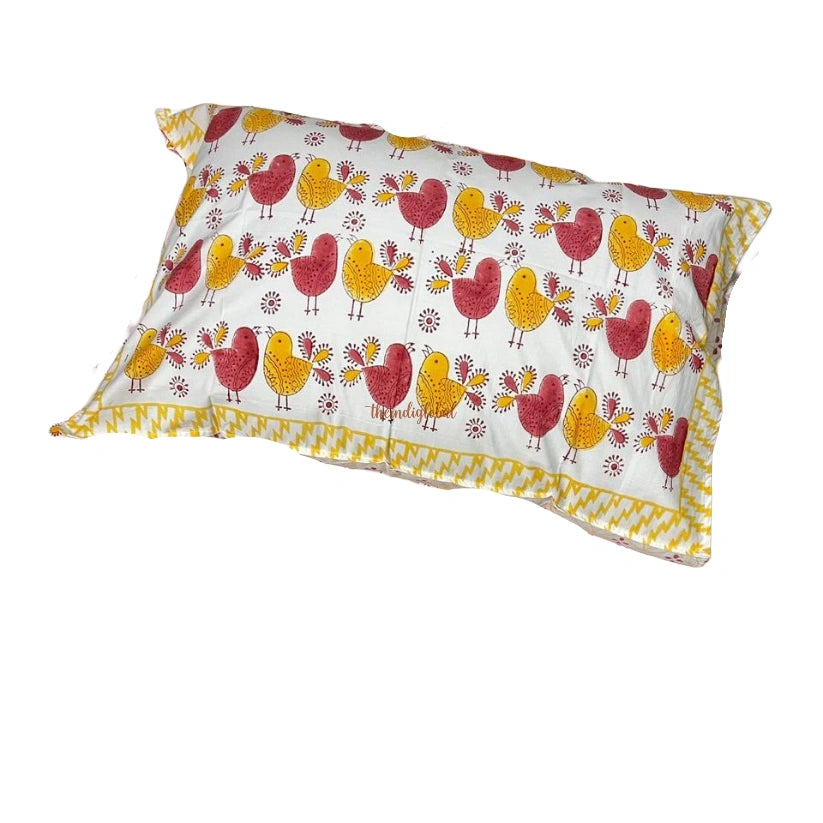 Handblock Soft Cotton Kids Bedsheet