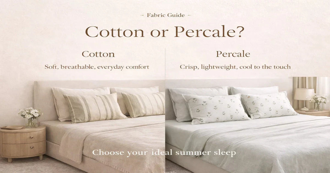 Cotton vs Percale: Which Are the Best Bed Sheets for Summer Sleep?