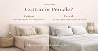 Cotton vs Percale: Which Are the Best Bed Sheets for Summer Sleep?