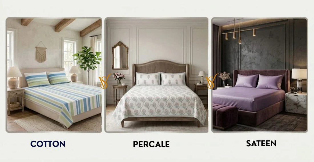 Cotton vs Percale vs Sateen Bedsheets – Which Should You Buy?