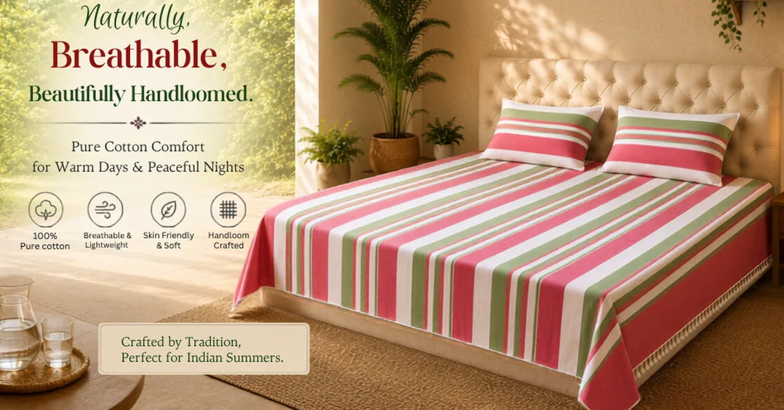 Why Handloom Bedsheets Are Perfect for Indian Summers