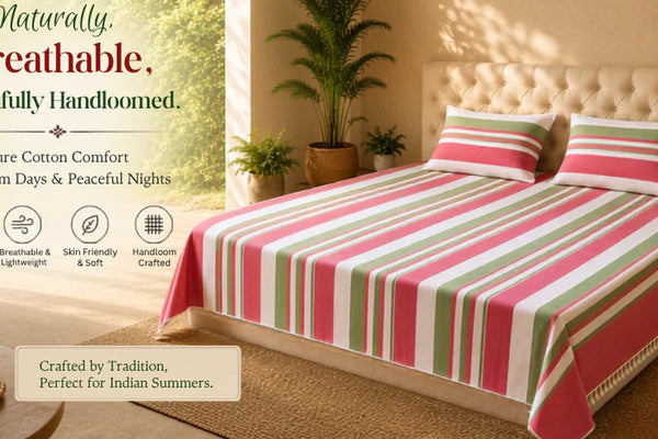 Why Handloom Bedsheets Are Perfect for Indian Summers