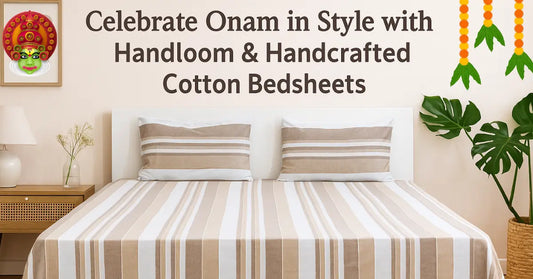 Handloom cotton bedsheets