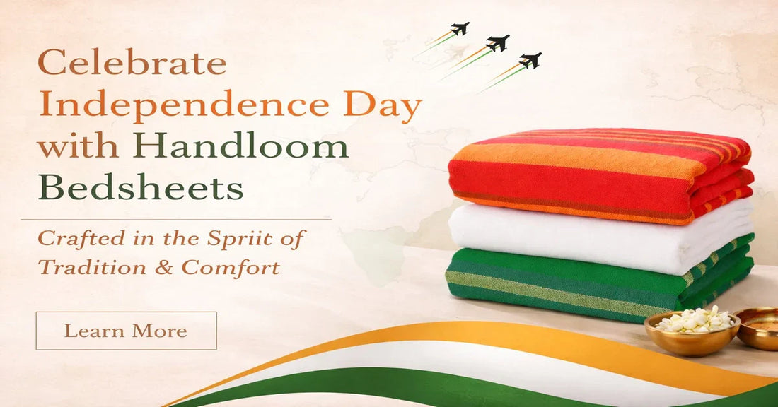Celebrate Independence Day with Stunning Handloom Bedsheets: A Perfect Blend of Tradition and Comfort