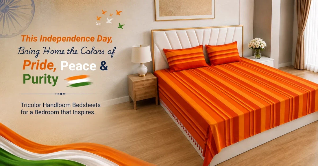 Independence Day Special: Tricolor Handloom Bedsheets to Brighten Your Bedroom