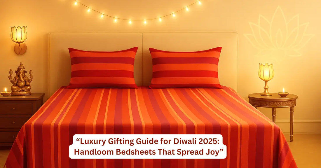 “Luxury Gifting Guide for Diwali 2025 Handloom Bedsheets That Spread Joy”