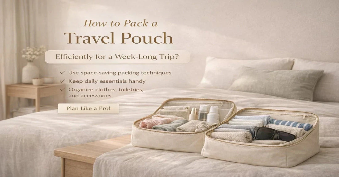How to Pack a Travel Pouch Efficiently for a Week-Long Trip?
