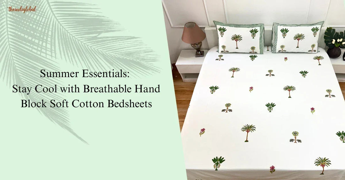 Handblock bedsheet