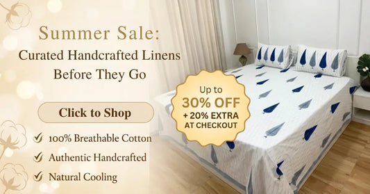 theindiglobal Summer Sale: Curated Handcrafted Linens Before They Go