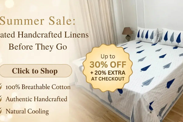 theindiglobal Summer Sale: Curated Handcrafted Linens Before They Go