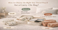 How to choose the right size travel pouch for a carry-on bag?