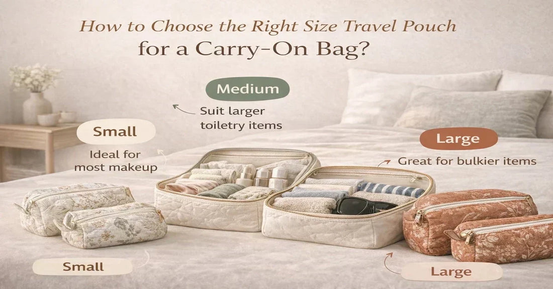 How to choose the right size travel pouch for a carry-on bag?