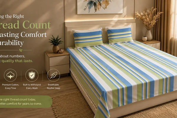 What thread count is good for a durable double bedsheet?