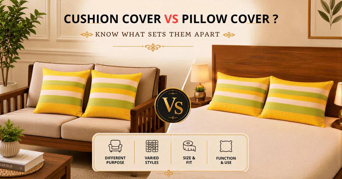 Cushion Covers vs Pillow Covers: What’s the Difference?