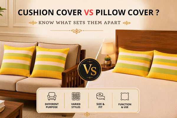 Cushion Covers vs Pillow Covers: What’s the Difference?