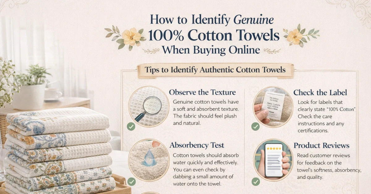 How to Identify Genuine 100% Cotton Towels When Buying Online?