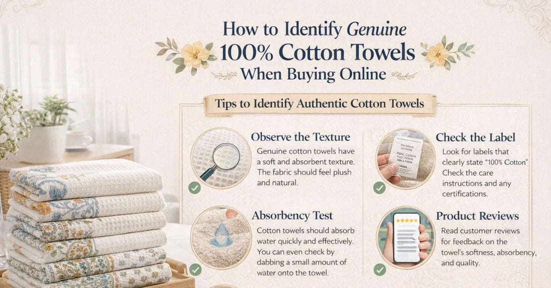 How to Identify Genuine 100% Cotton Towels When Buying Online?
