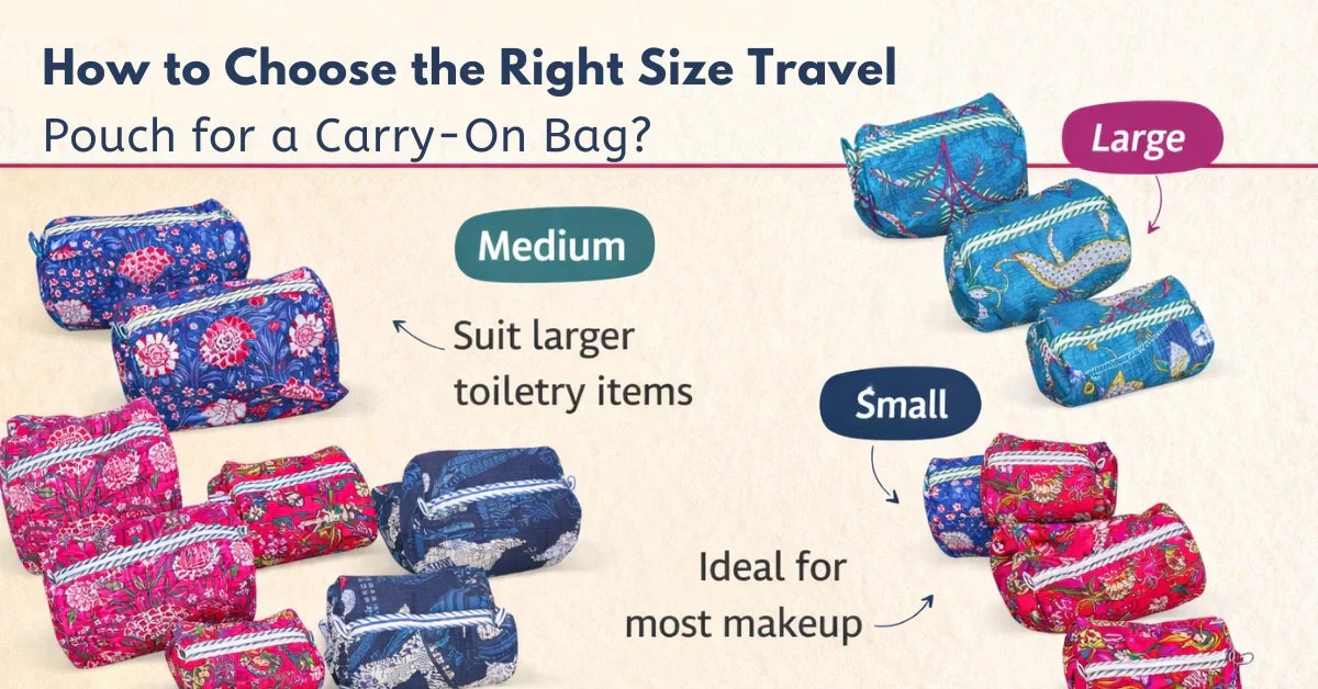 How to choose the right size travel pouch for a carry-on bag?