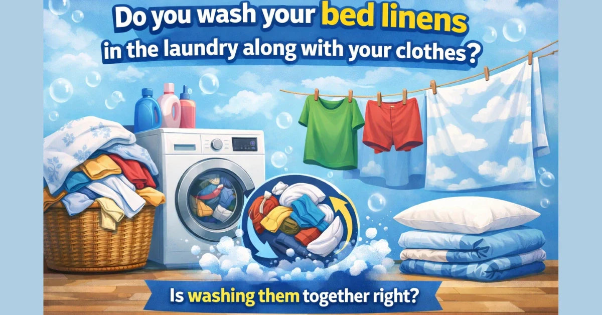 Do you wash your bed linens in the laundry along with your clothes?