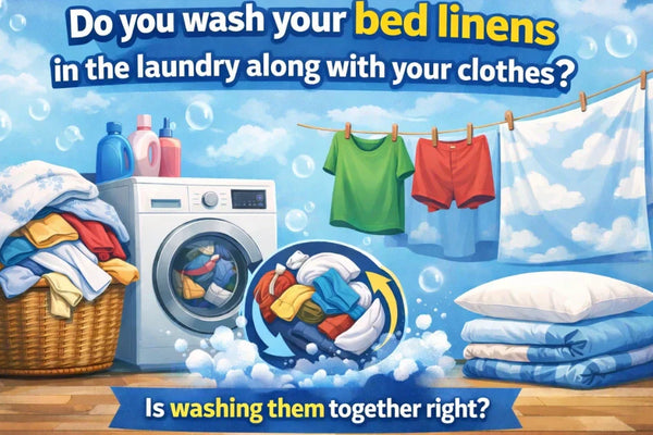 Do you wash your bed linens in the laundry along with your clothes?