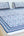 Kalamkari Cotton Bedsheet with 2 Pillow Covers Double Bed size Blue