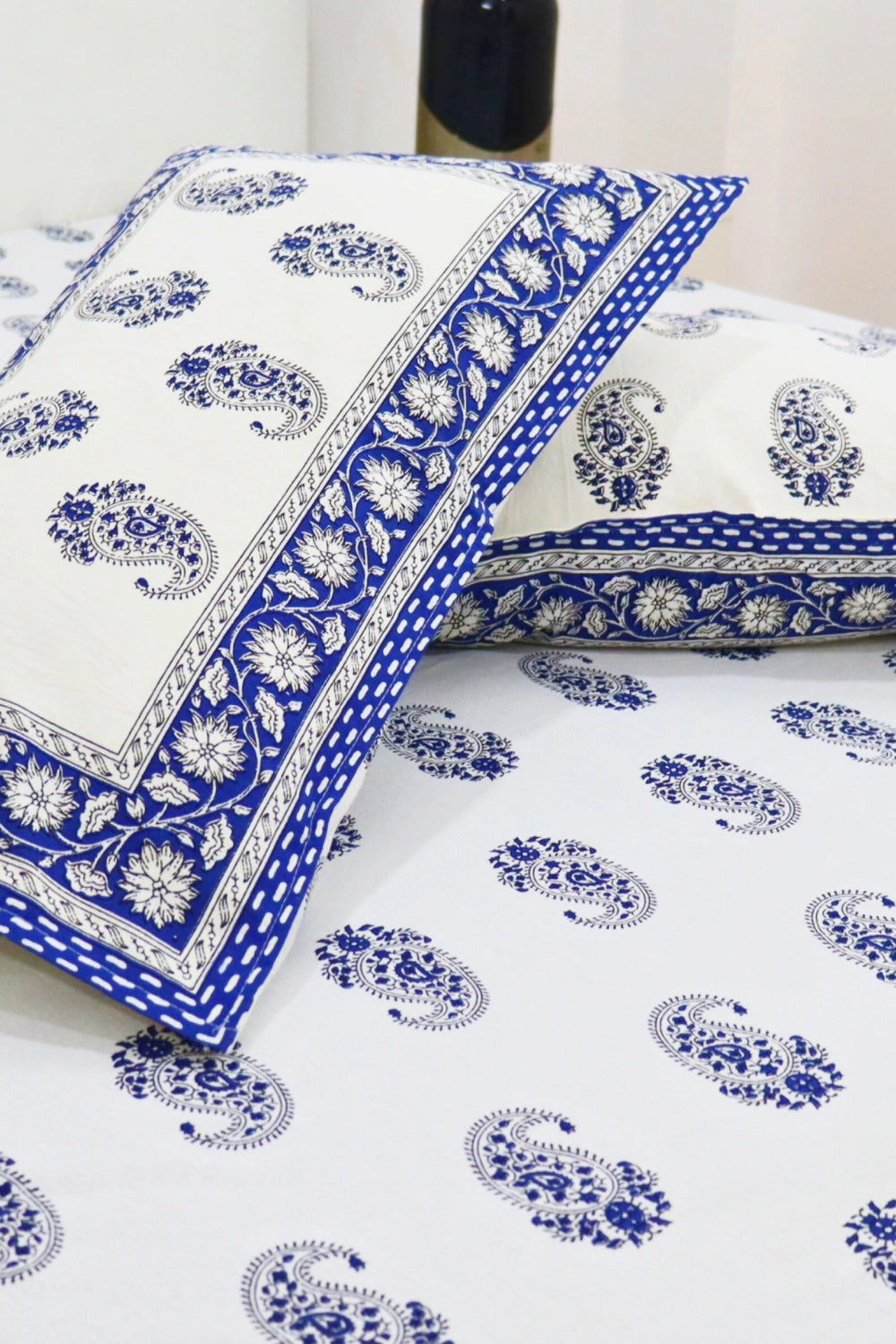 Paisley Handprinted Bedsheets for Double Bed