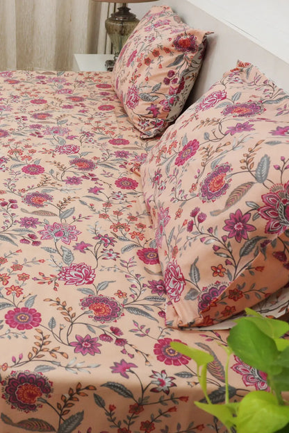 Utsav Bedsheet With Two Reversible Pillow Covers