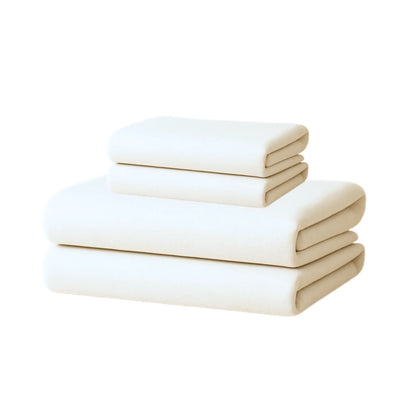 Off White 400TC Percale 100% Cotton Bedsheet Set with Pillow Covers