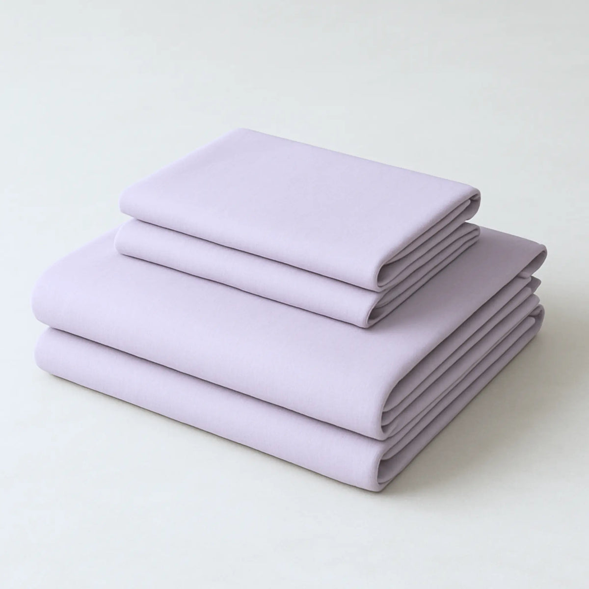 400TC Percale 100 Cotton Bedsheet Set with Pillow Covers in Lavender 4