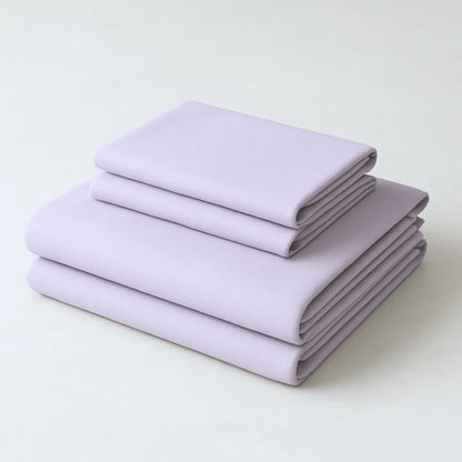 Lavender 400TC Percale 100% Cotton Bedsheet Set with Pillow Covers