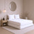 White 400TC Percale 100% Cotton Bedsheet Set with Pillow Covers