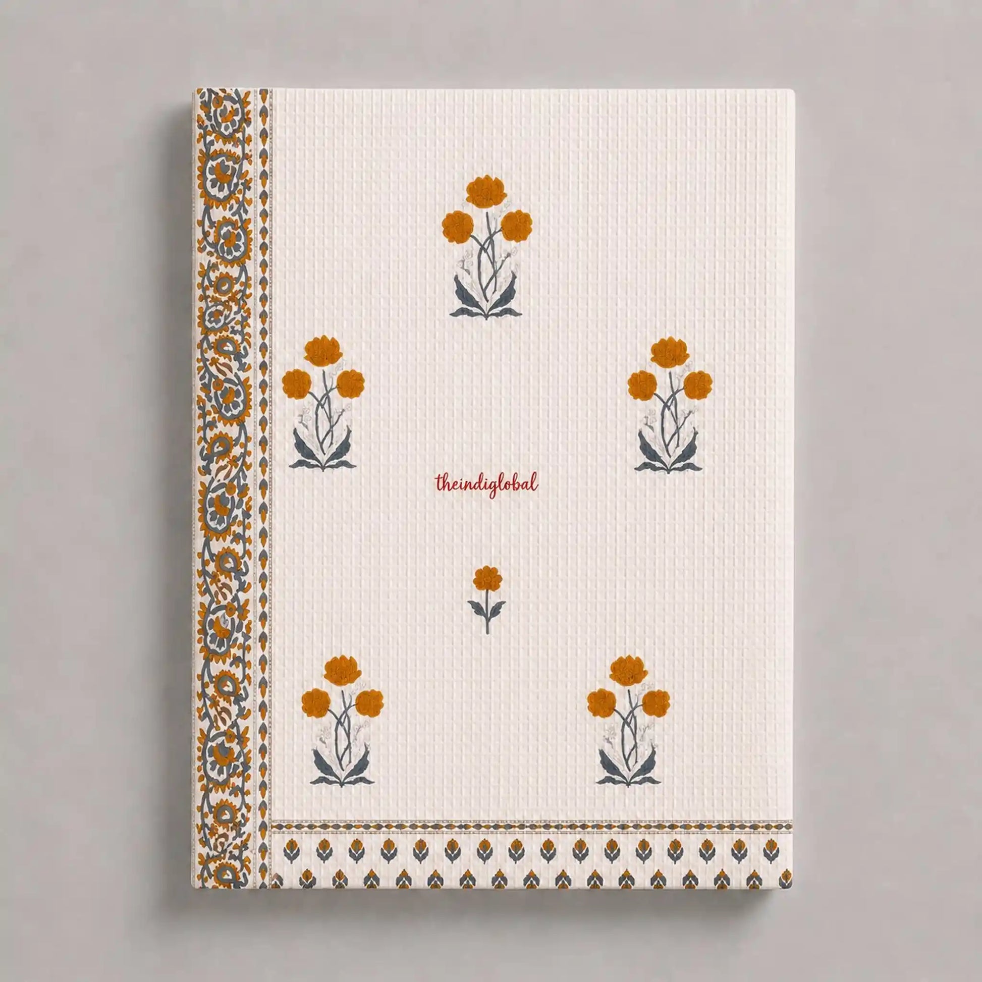 Brown Daisy Bath Towel Cotton 