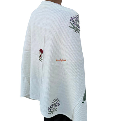Cypress Handblock Waffle Cotton Body Towel